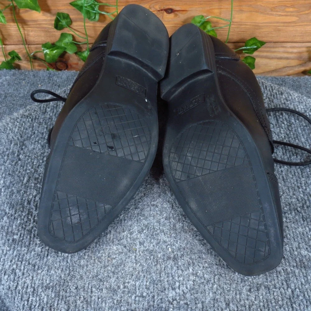 Alfani Quincy Men Cap Toe Oxford Shoe 8.5 M Formal Dress Black Manmade